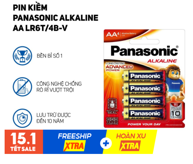 Pin AA Panasonic Alkaline