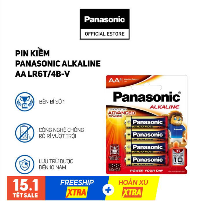 Pin tiểu AA Panasonic được đông đảo người dùng lựa chọn