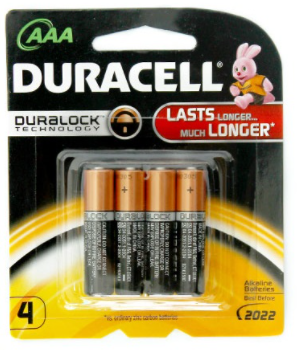 Pin AAA Duracell 1.5V 4 viên