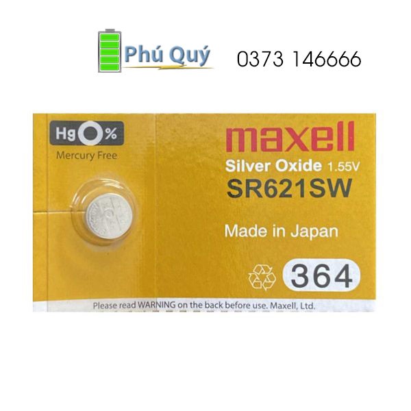 Pin Phú Quý cung cấp pin Maxell SR621SW chính hãng