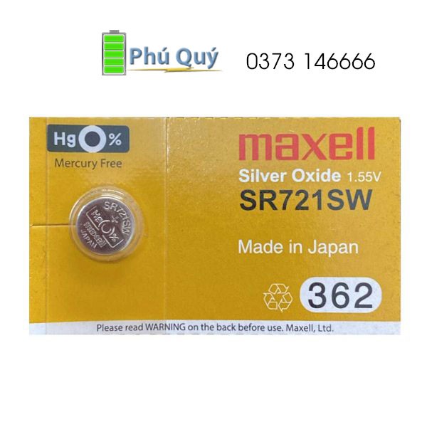 Pin đồng hồ Maxell SR721SW