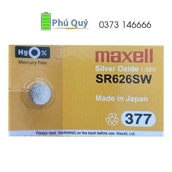 Pin đồng hồ Maxell SR626SW