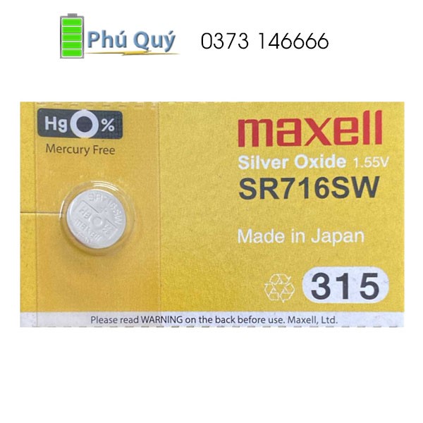 Pin Phú Quý – Tổng đại lý pin đồng hồ Maxell Hải Phòng